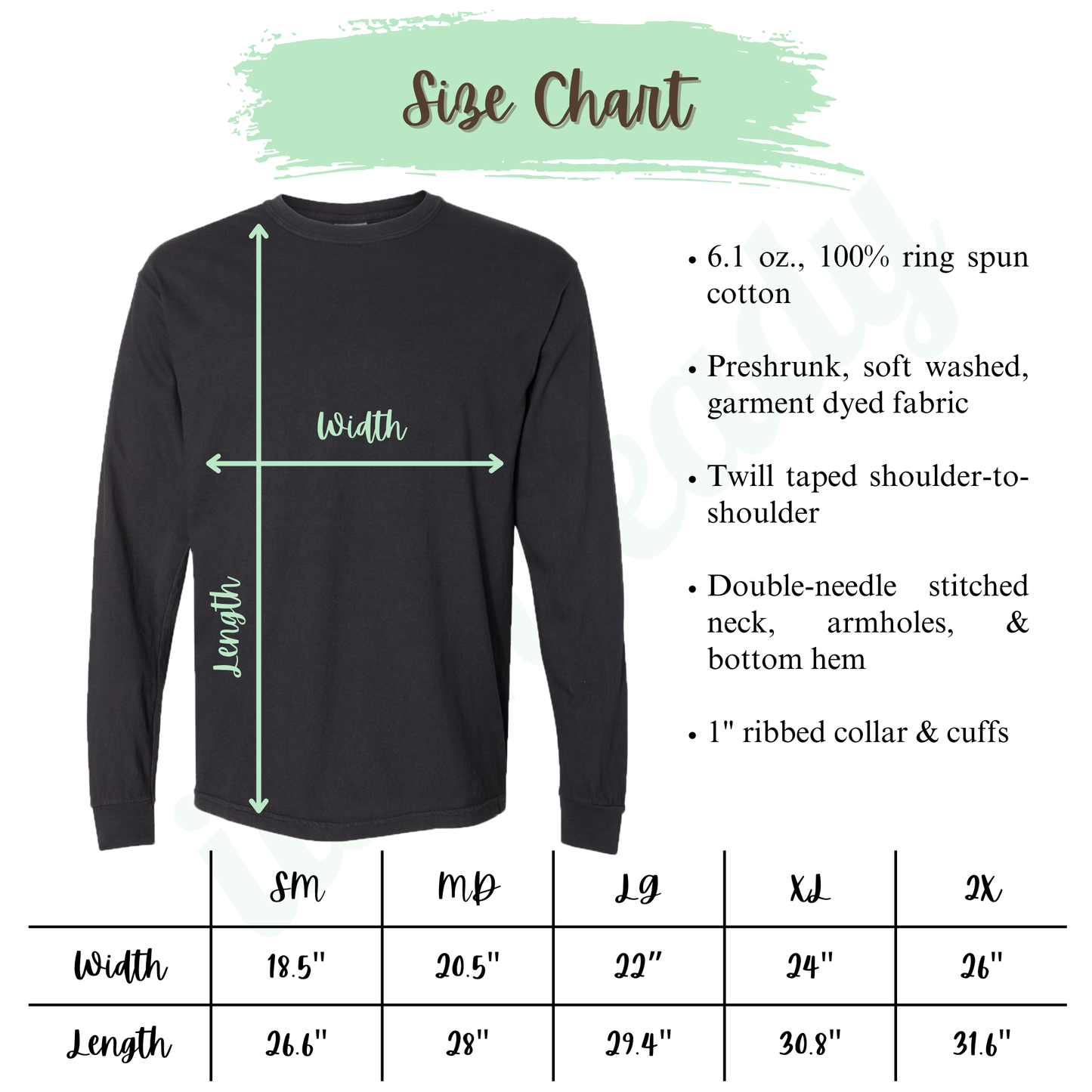 Custom Embroidered Long Sleeve T-Shirt